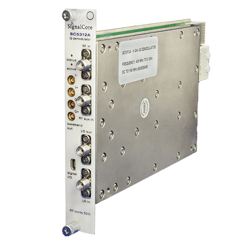 6 GHz Direct IQ Demodulator PXI Module left angle view